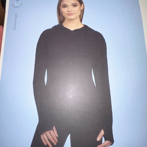 🖤NWT RIBBED HOODIE - Picture 1 of 5